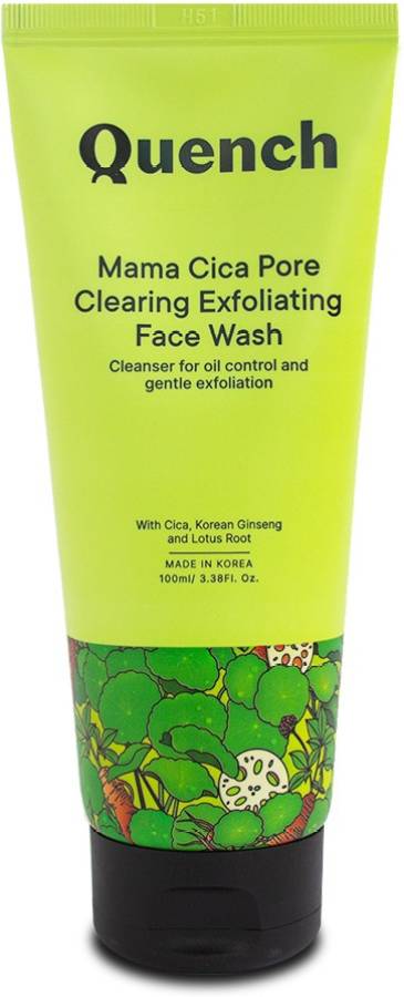 Quench Botanics Mama Cica Pore Clearing Exfoliating | Unclogs Pores, Prevents Breakouts Face Wash Price in India