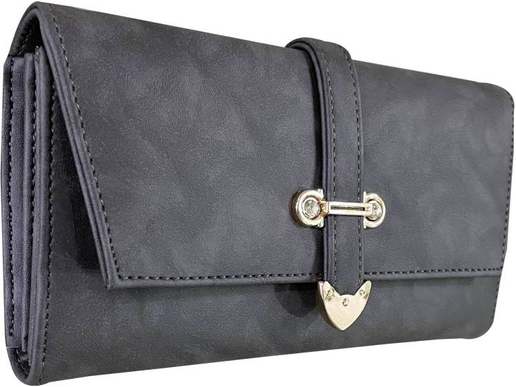 Casual Grey  Clutch  - Regular Size Price in India