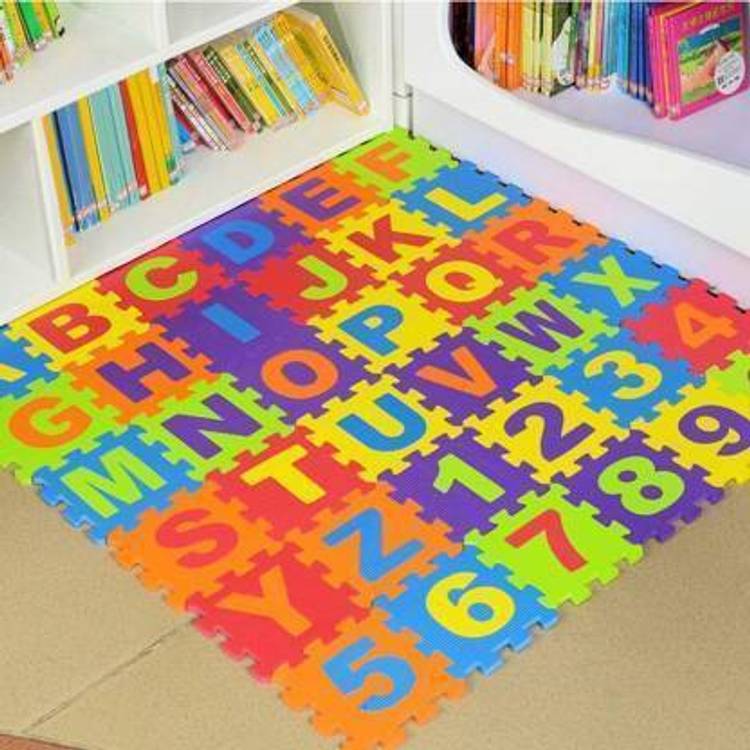 ashaworld 36 Pieces Alphabet Floor mat