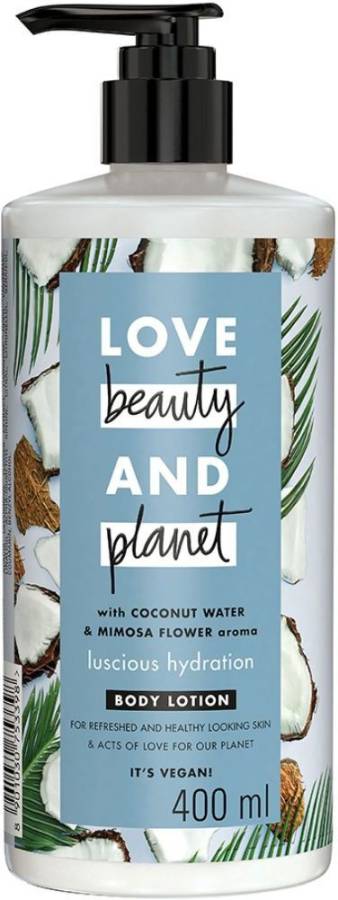 Love Beauty & Planet Natural Coconut Water & Mimosa Flower Hydrating Body Lotion, 24hr Moisturization, Non-Sticky, Paraben Free Price in India