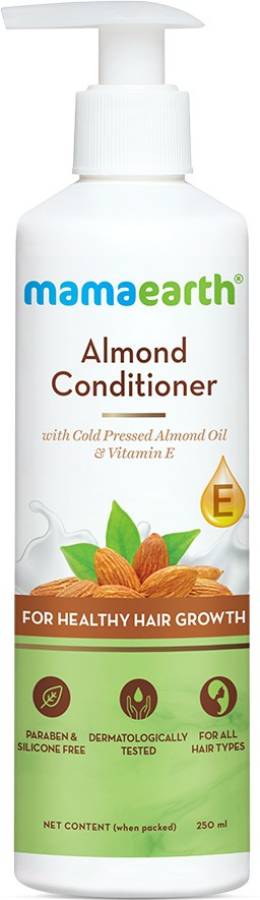 MamaEarth Almond Conditioner| For Healthy Hair Growth| Deep Nourishment| With Almond Oil and Vitamin E | Pore Paraben Free | Silicone Free | Safe for Chemically Treated Hair | 100% Vegan Price in India