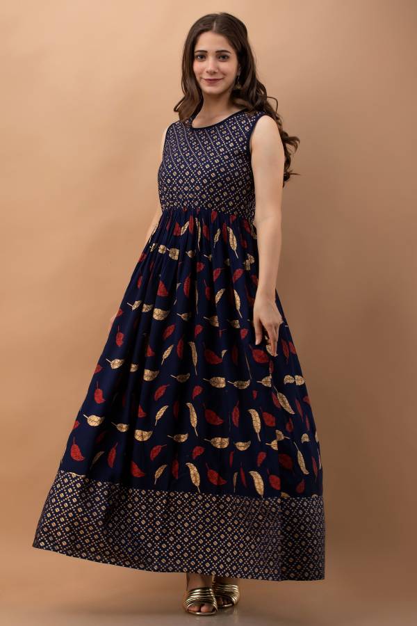 Women Gown Blue Dress Price in India