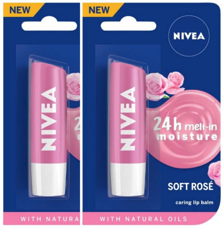 NIVEA Soft Rose Lip Care Balm Rose Price in India