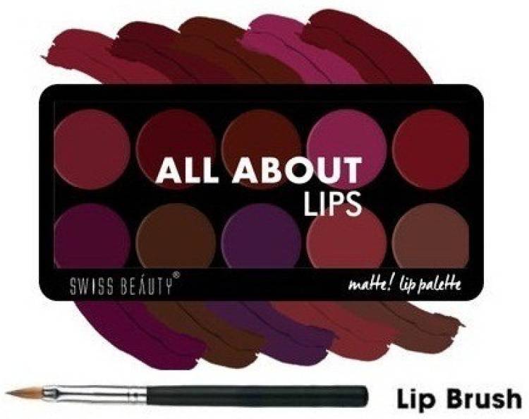 SWISS BEAUTY Lipstick palette Matte - 03 Price in India