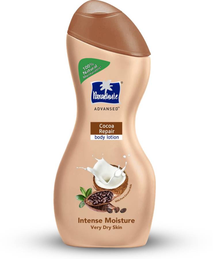 Parachute Advansed Cocoa repair Body Lotion with Pure Coconut Milk & Cocoa butter, 100% Natural Moisturiser Price in India