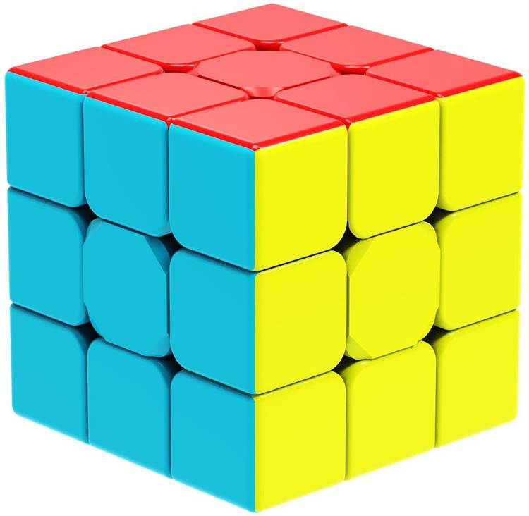 Offer99 Rubix Speed Cube 3x3 Fidget Cube Toy Stickerless Smooth Turning 3x3x3 Magic Speed Cube Puzzles Cube Toys for Kids Adult o4