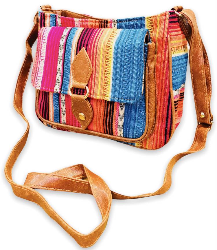 Multicolor Women Sling Bag - Regular Size Price in India
