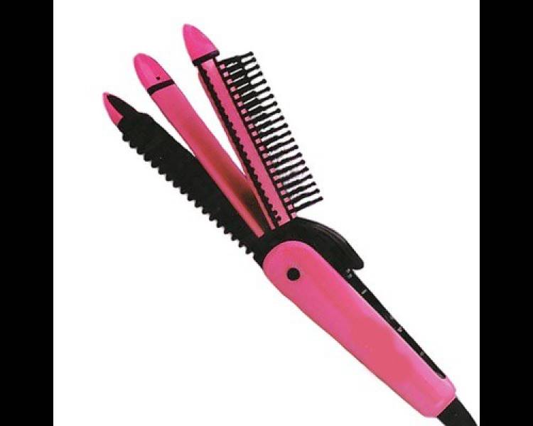 Moonlight 8890 NEW HAIR STRAIGHTENER WITH CRIMPER AND CURLER EXTERORDINEY HAIR STRAIGHTENER, CRIMPER, CURLER WITH ADVANCE FEATURES (NHC-8890) Hair Straightener Price in India