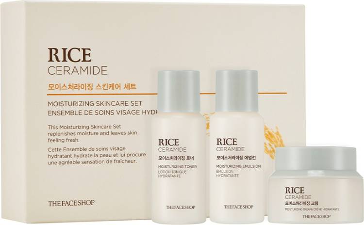The Face Shop Rice&Ceramide Moisturizing Skincare Set, (Pack of 3) Price in India