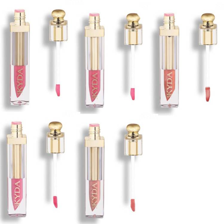 KYDA PACK OF 5 LIPGLOSS 6.6ml(Brown Shimmer,Pink,Light Pink,Pink Shimmer,Nude) Price in India