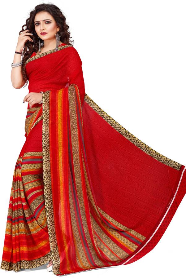 Paisley Daily Wear Georgette Saree Price in India