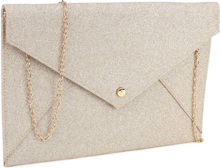 Party Gold  Clutch  - Mini Price in India