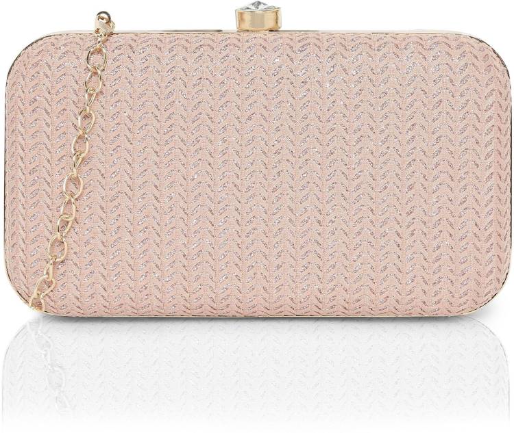 Casual Pink  Clutch  - Mini Price in India