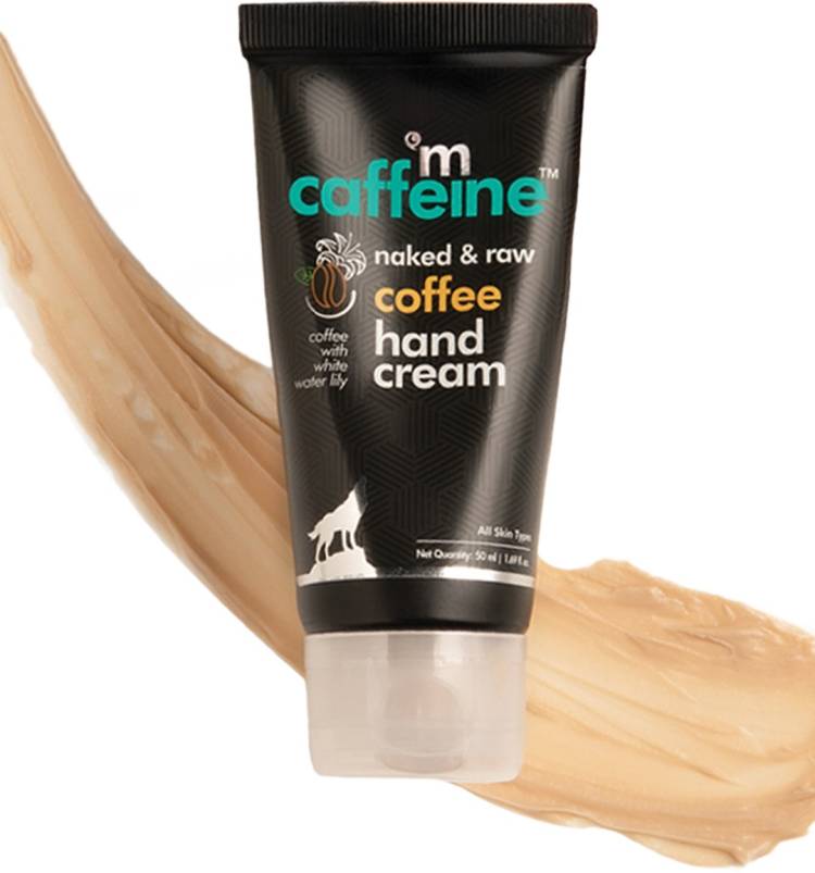 mCaffeine Naked & Raw Coffee Hand Cream | Mattifying | Almond Oil, Shea Butter | All Skin | Paraben & Silicone Free Price in India