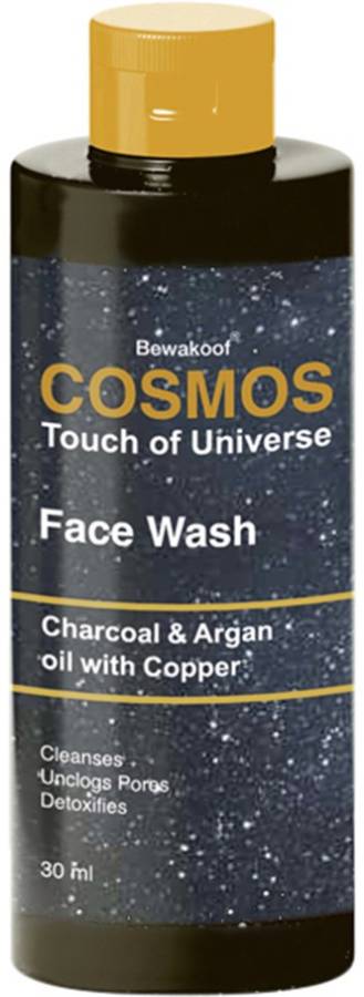 Bewakoof Cosmos  with Activated Charcoal, Argan Oil and Copper - Paraben & Sulphate Free Face Wash Price in India