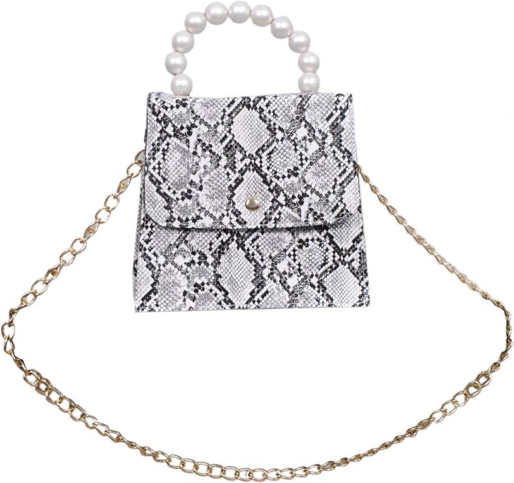 Silver Women Sling Bag - Mini Price in India