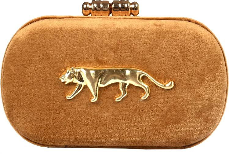 Party Beige  Clutch  - Mini Price in India