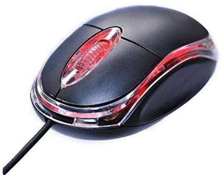 TERABYTE Optical Mouse Vintage TB-36B Wired Mouse for Laptop, Computer & Desktop (Black) Wired Optical  Gaming Mouse