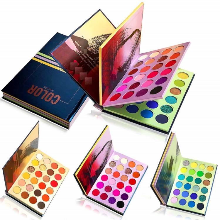 NYN HUDA Glam Edition 72 Colors Matte & Shimmer Pigmented Professional Beauty EyeShadow Color Icon Book Eye Shadow Palette 70 g Price in India