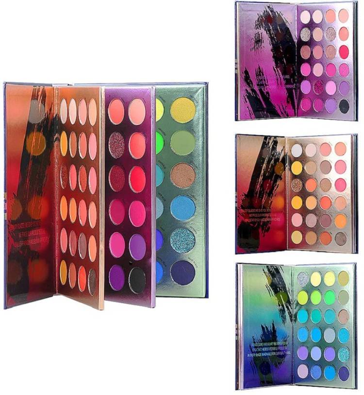 NYN HUDA Professional 72 Colors Matte & Shimmer Pigmented Beauty EyeShadow Color Icon Book Eye Shadow Palette 70 g Price in India