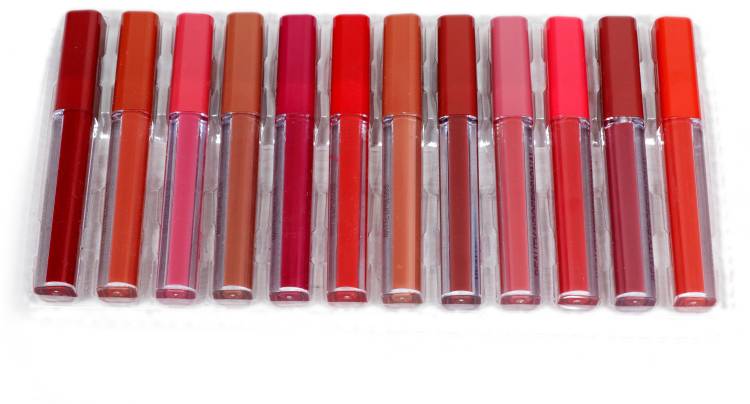 The MN Sensational Non Transfer SuperStay Liquid Matte Professional Beauty Lipsticks Set of 12 Price in India