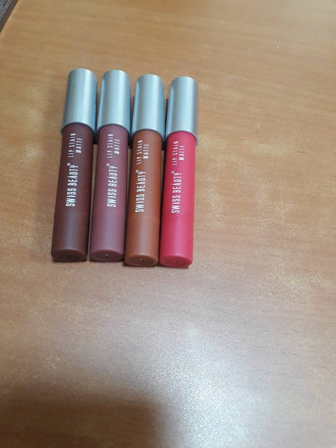 SWISS BEAUTY LIP STAIN MATTE LIPSTICK (COMBO OF 4 LIP CRAYONS) Price in India