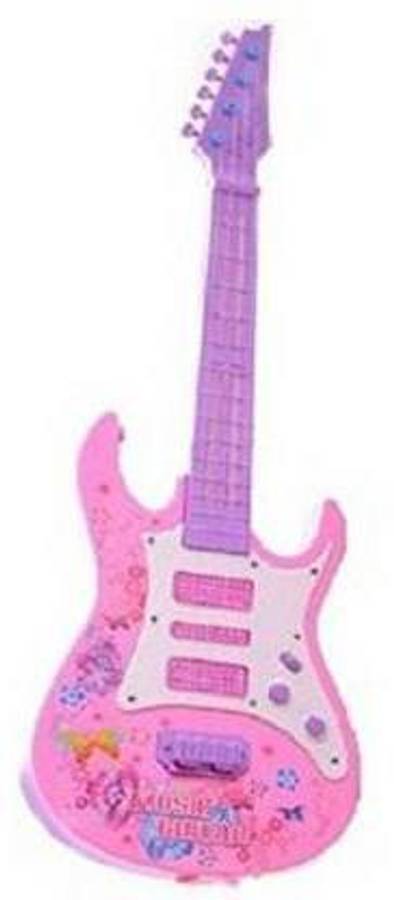 Kmc kidoz Music Toy Guitar Battery Operated Music and Lights Rock Band Guitar for Kids 1 pcs