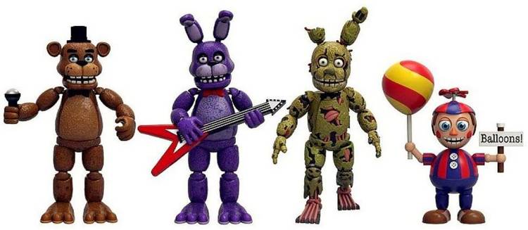 FOZZO-SK New Five Nights At FREDDY'S Tiny cute Monsters Action Figures Horror Game Series