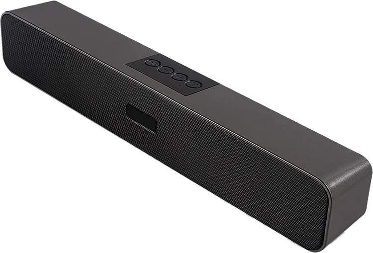 ATSolutions Music Bar High Power Compact Soundbar with Multiple Playback Options, USB, FM Radio - Black 10 W Bluetooth Soundbar E-91 Super Bass Bluetooth Wireless Portable YST-3502 Sound Bar Speaker Compatible With All Smart phones || Bluetooth speaker w