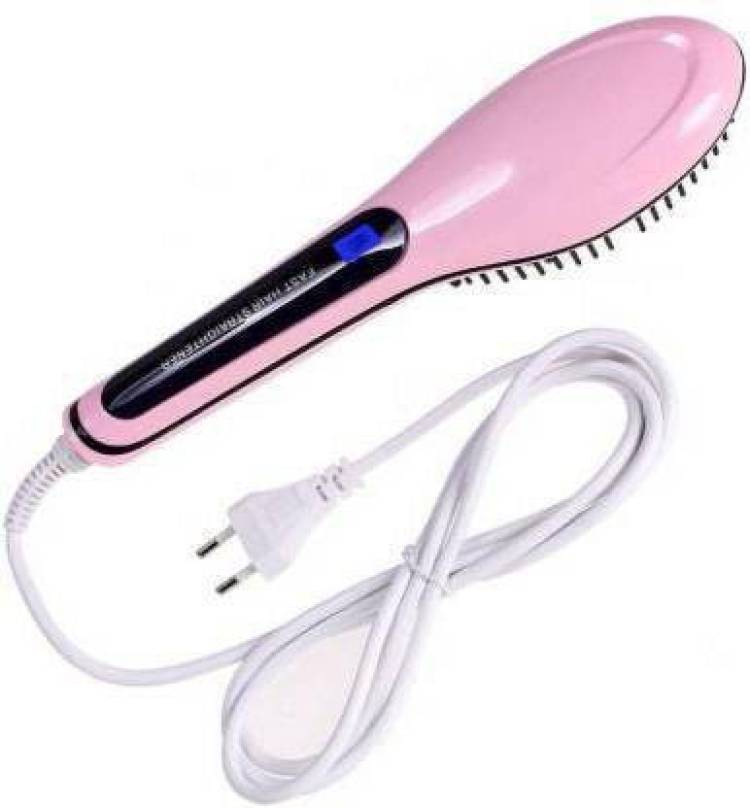 Kanha Emporium 3 In 1 Straightening 3 IN 1 Straightening LCD Screen with Tempreture control Display Hair Straightener Brush Price in India