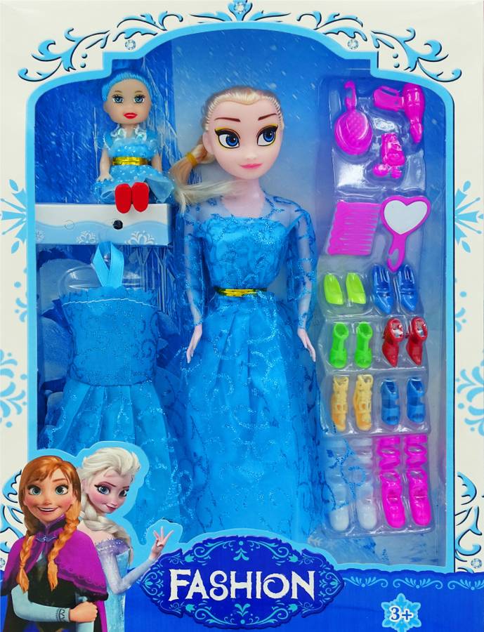 poksi sweet fashion elsa doll with shoes