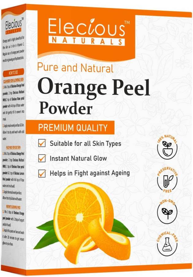 Elecious Orange Peel Powder For Face Skin Whitening Price in India