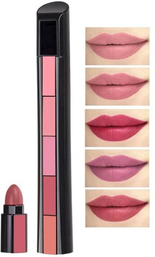 SARUPI Beauty 5 in 1 Nude Edition Color Sensational Matte Finish 5 in 1 Lipstick Set Price in India