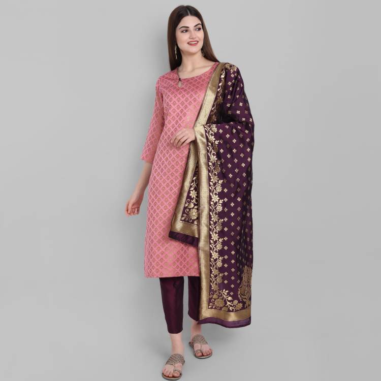 Silk Woven Kurta & Churidar Material Price in India
