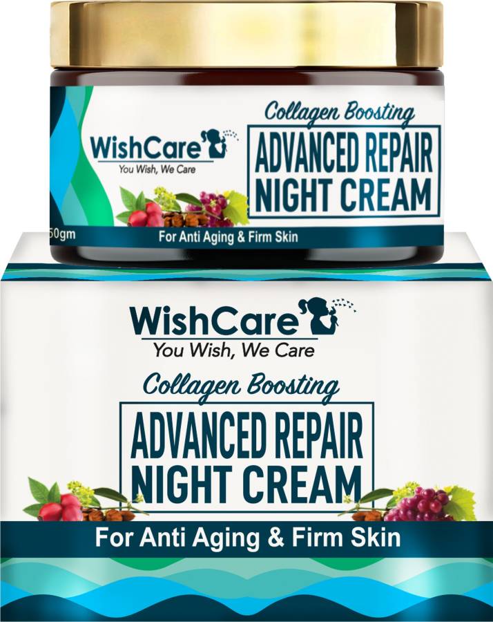 WishCare Advanced Repair Night Cream - Anti-Aging Cream -With Retinol, GrapeSeed, SeaAlgae & Rosehip Price in India