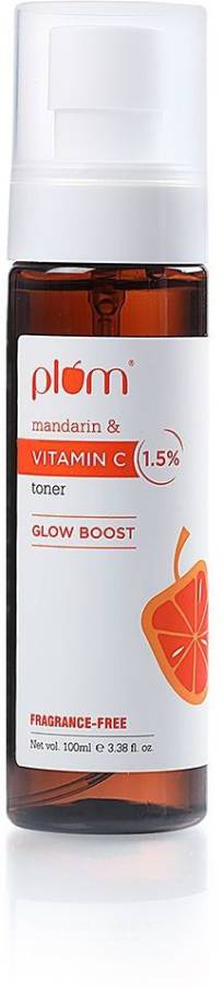 Plum 1.5% Vitamin C Toner with Mandarin | For Glowing Skin | Improves Uneven Skin Tone | Tightens Pores | Fragrance-Free | 100% Vegan | For Men & Women Price in India