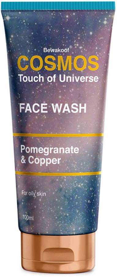 Bewakoof Cosmos Oil-Free  Powered By Pomegranate & Copper - Paraben & Sulphate Free Face Wash Price in India