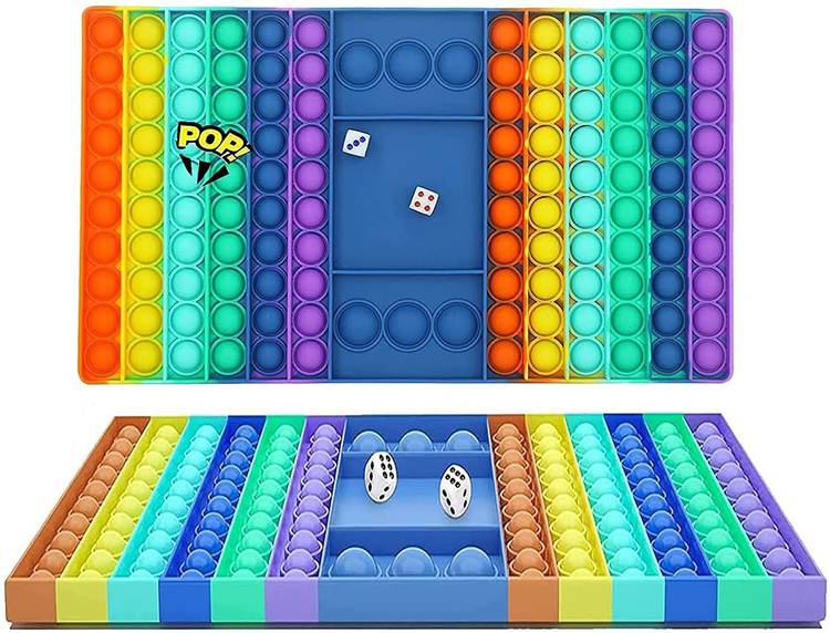 Aganta Popit Ludo Pop It Dice Game Pop It Board Game 2 player Game Popit Game Push Pop