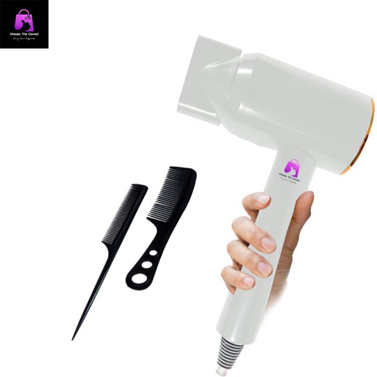Choose The Correct ® Premium Ionic Silky Shine Hot And Cold Professional Stylish Hair Dryer With Over Heat Protection Hot And Cold Dryer Hair Dryer For Men & Women (Unisex) Hair Dryer Price in India