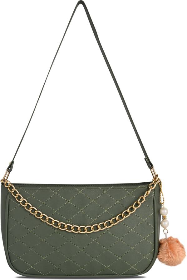 Green Women Sling Bag - Medium Price in India