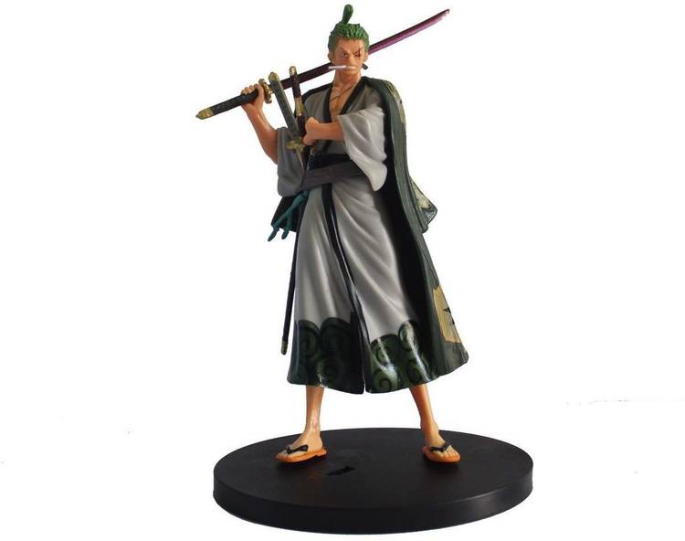 OFFO One Piece Anime Roronoa Zoro- B Action Figure [18 cm] For Home Decors, Office Desk and Study Table