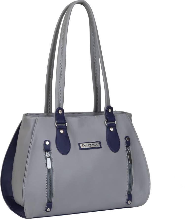 Women Grey Shoulder Bag - Extra Spacious Price in India