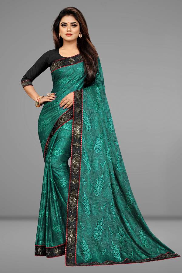 Embroidered Fashion Lycra Blend, Jacquard Saree Price in India