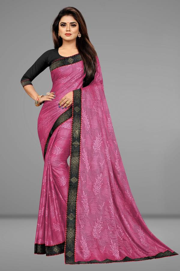 Embroidered Fashion Lycra Blend, Jacquard Saree Price in India