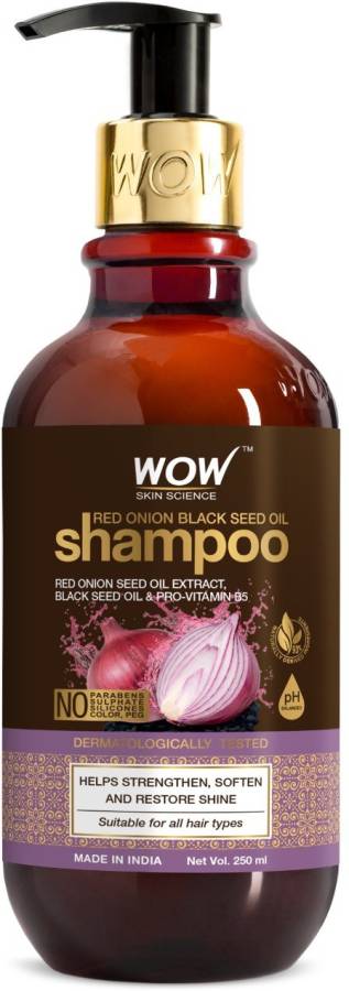 WOW SKIN SCIENCE Red Onion Black Seed Oil Shampoo With Red Onion Seed Oil Extract, Black Seed Oil Price in India