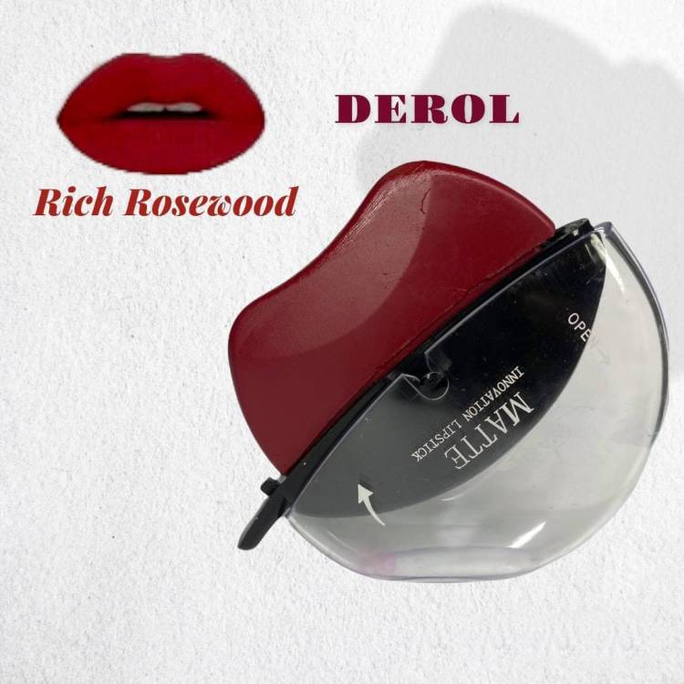 Derol Lip Shape Lipstick Apple Design Matte Lipstick Price in India