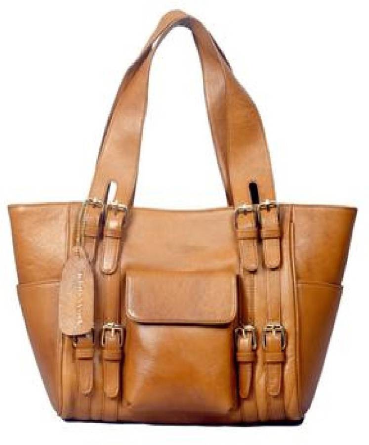 Women Tan Shoulder Bag - Extra Spacious Price in India