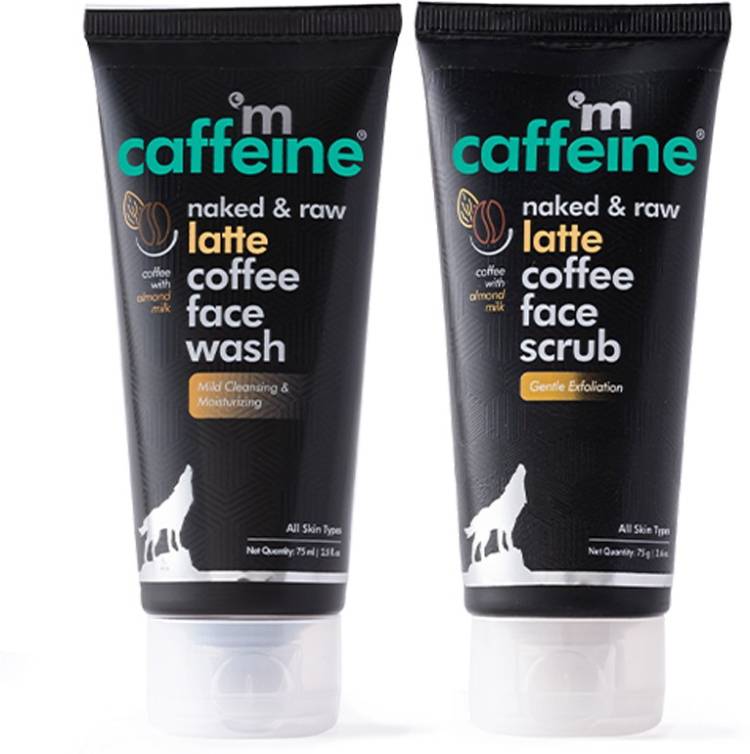 MCaffeine Face Care Kit - Moisturizing Latte Face Wash & Face Scrub for Soft & Smooth Skin Price in India