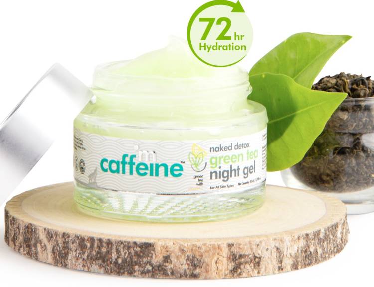 mCaffeine Vitamin C Night Cream Gel with Green Tea & Hyaluronic Acid - Reduces Dark Spots Price in India