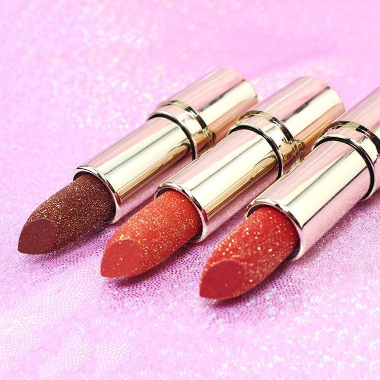 GULGLOW Diamond Shine Glitter Lipstick Moisturizing Multi Color Lipstick Combo Price in India